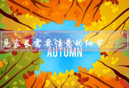 见家长需要注意的细节（准备／穿着／礼貌）