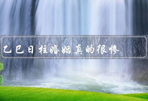 乙巳日柱婚姻真的很惨（不和谐、矛盾频发、困难重重）