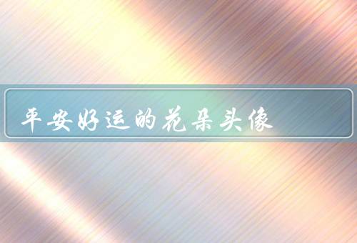 平安好运的花朵头像，背景、意义、流行