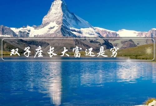 双子座长大富还是穷（聪明才智与机智助力致富）