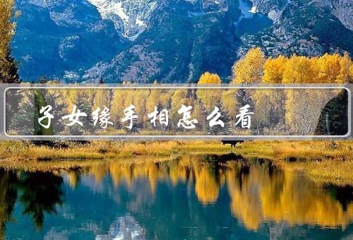 子女缘手相怎么看，线、纹、星