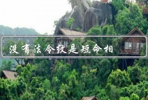 没有法令纹是短命相（寿命的关系／健康的关系／重视整体健康）