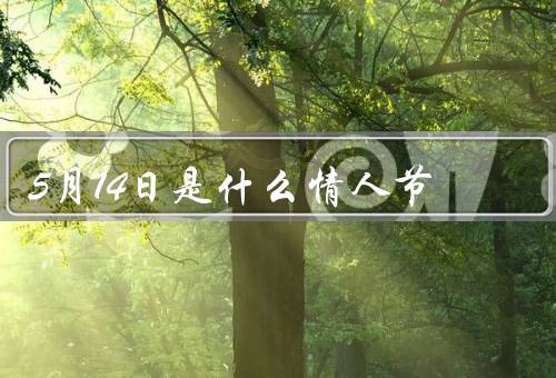 5月14日是什么情人节（中国情人节的由来／庆祝方式）