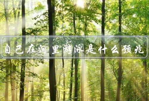 梦见自己在河里游泳是什么预兆（自由与解放、情感的流动）