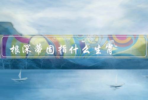 根深蒂固指什么生肖，鼠／牛／虎