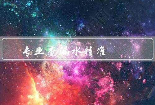 专业查漏水精准定位（无损检测技术／数据分析与处理）
