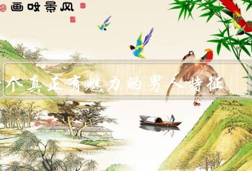一个真正有魅力的男人特征（自信／关爱他人／有责任感）