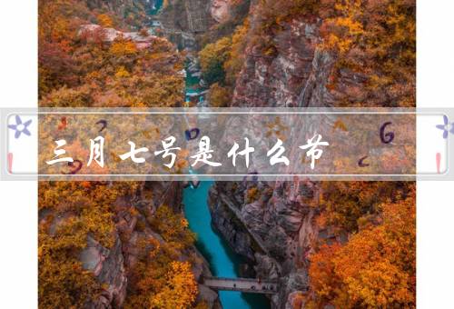 三月七号是什么节，起源／庆祝方式／意义