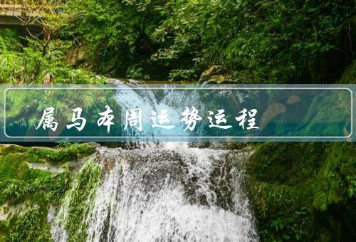 属马本周运势运程，工作运势／感情运势／财运状况