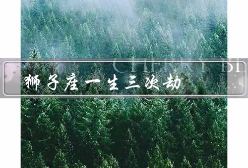 狮子座一生三次劫（自我认知的劫难／人际关系的劫难）