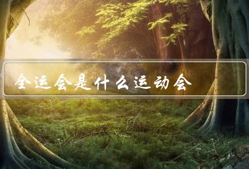全运会是什么运动会（历史／竞技项目／影响）