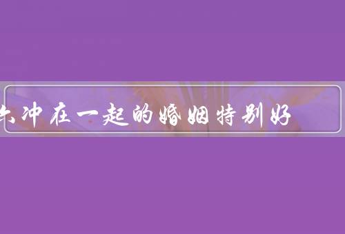 六冲在一起的婚姻特别好（充满、相互补充、共同成长）