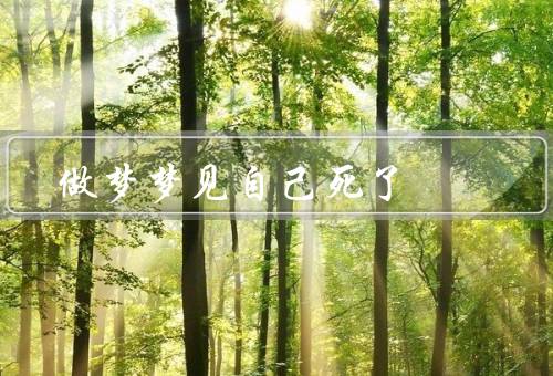 做梦梦见自己死了，原因／象征意义／如何解读