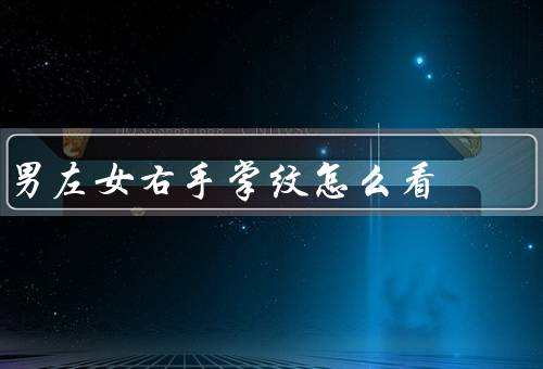 男左女右手掌纹怎么看（形状／图案／解读）