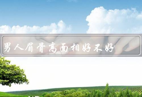 男人眉骨高面相好不好，气质／智慧／命运