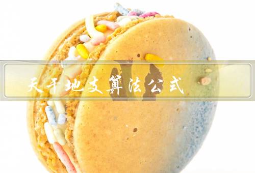 天干地支算法公式（原理／应用／总结）