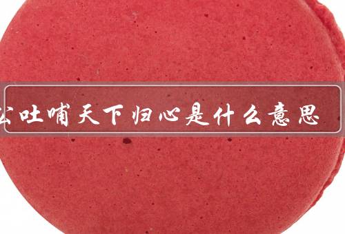 周公吐哺天下归心是什么意思，周公的治国理念、周公为谋福祉