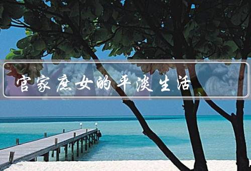 官家庶女的平淡生活，生活节奏／家庭生活／心灵追求