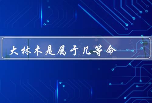 大林木是属于几等命（特征／象征意义／保护与传承）