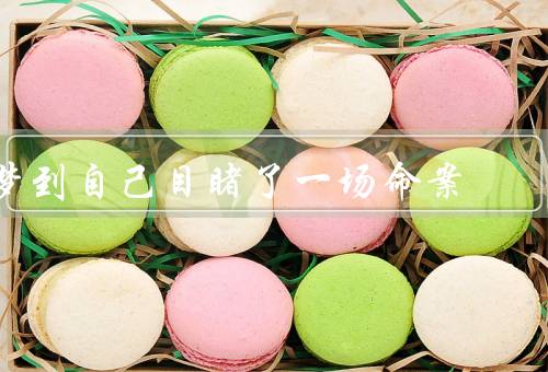 梦到自己目睹了一场命案（梦中的血腥场景／追寻凶手的线索）
