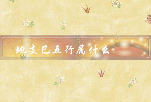 地支巳五行属什么，特点／运势／发展方向
