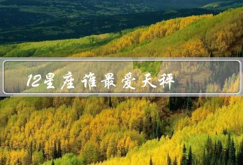 12星座谁最爱天秤，白羊座／双子座／狮子座