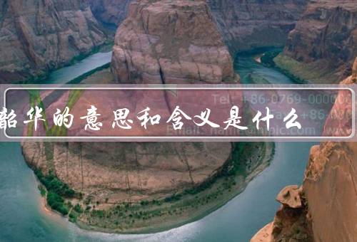 韶华的意思和含义是什么（美好／逝去／含义）