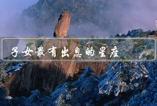 子女最有出息的星座（最有出息星座／优势／发展方向）