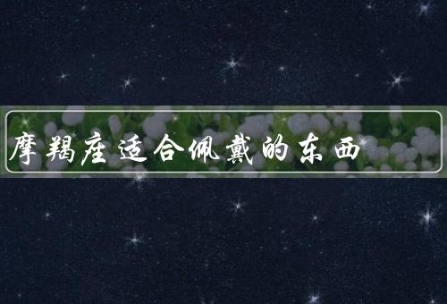 摩羯座适合佩戴的东西，手表、经典皮具、高品质笔记本电脑