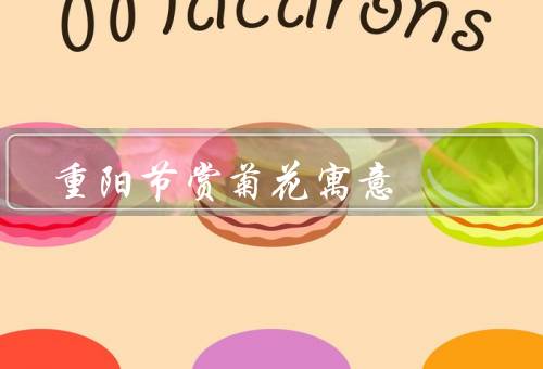 重阳节赏菊花寓意，象征意义、品种与颜色、赏习俗