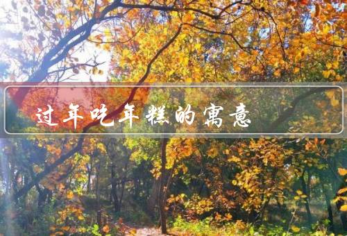 过年吃年糕的寓意，历史、象征意义、习俗