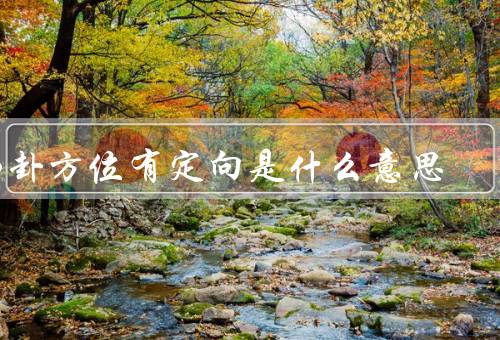八卦方位有定向是什么意思，基本概念／应用／调整