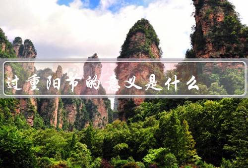 过重阳节的意义是什么，起源／习俗／意义