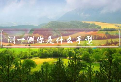 测一测你是什么手型，长度比例／手掌形状／柔软度