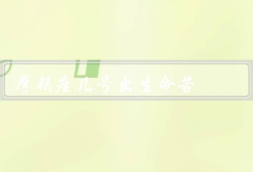 摩羯座几号出生命苦（性格特点／事业发展／人际关系）