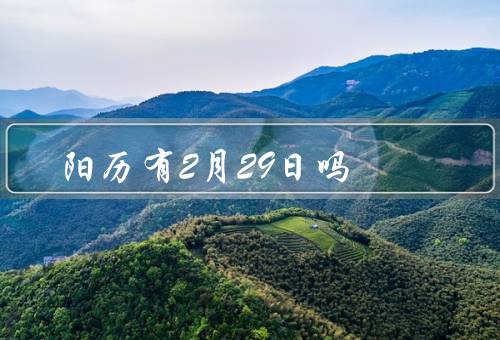 阳历有2月29日吗，与阴历、中的2月、为什么没有2月29日？