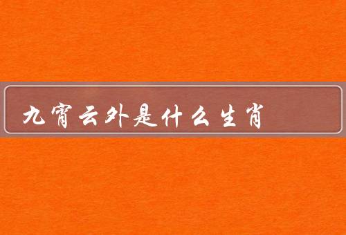 九宵云外是什么生肖，九宵云外／龙／结语