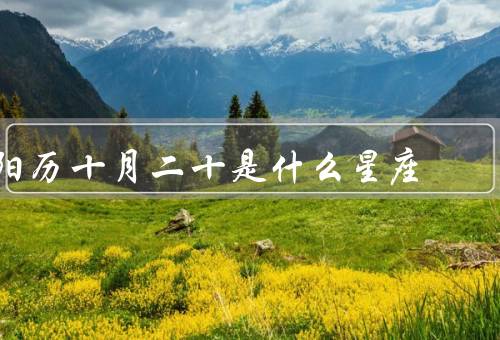 阳历十月二十是什么星座（特点／优点／缺点）