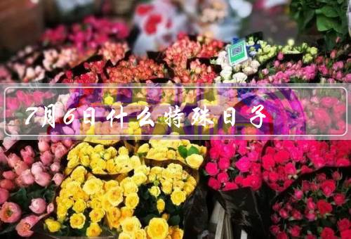 7月6日什么特殊日子，历史上的今天／世界上的今天