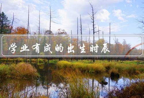 学业有成的出生时辰，个人特质／生物钟／命运轨迹