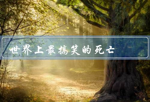世界上最搞笑的死亡，大象的“烦恼”／笨贼的“绝活”／笑死的笑话