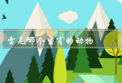 雷是哪个生肖的动物（属于哪个生肖／特点／命运）