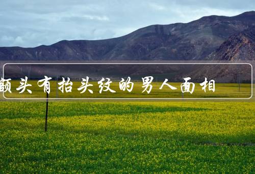 额头有抬头纹的男人面相（自信坚韧／成熟智慧／坚持追求）
