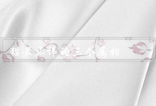 猫最忌讳的三个属相，属鼠／属猴／属虎