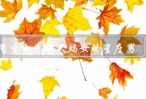 会用生命保护天蝎女的星座男，白羊男／金牛男／巨蟹男