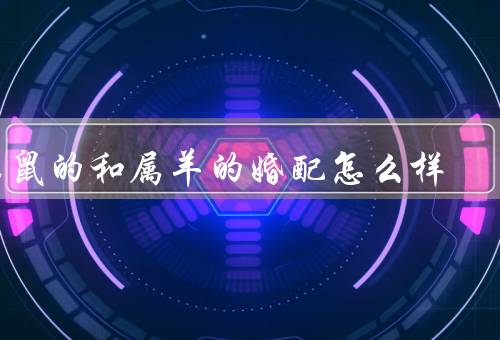 属鼠的和属羊的婚配怎么样，具有温和的性格／勤劳和努力的品质