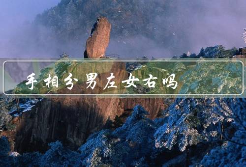 手相分男左女右吗，起源／与性别关系／拓展