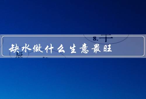 缺水做什么生意最旺（节水设备／水处理设备／水资源开发）