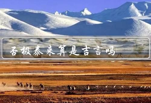否极泰来算是吉言吗（含义、例子、启示）
