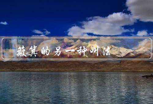 簸箕的另一种叫法，扫帚／梳箕／抹布